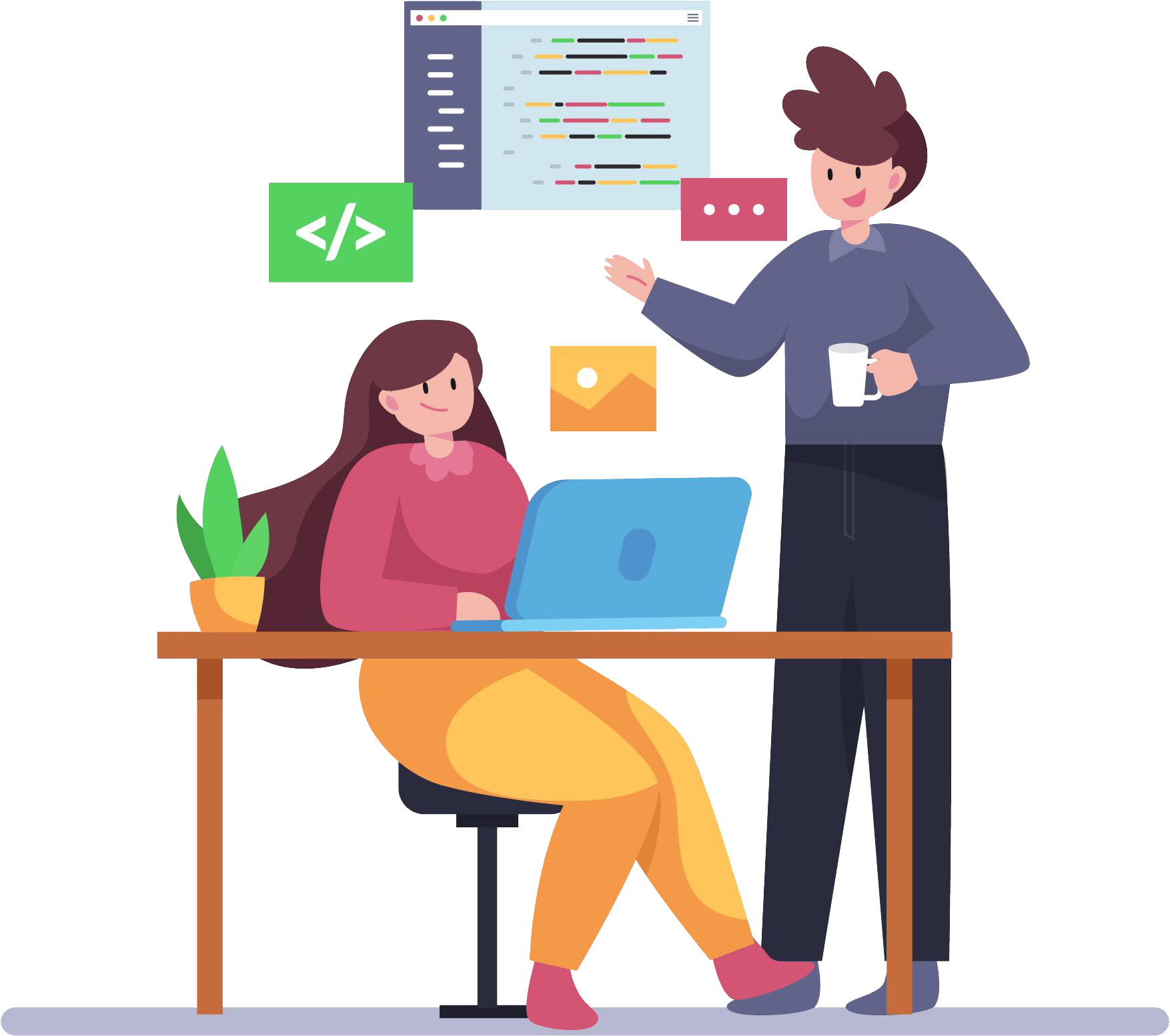 Mentor illustration